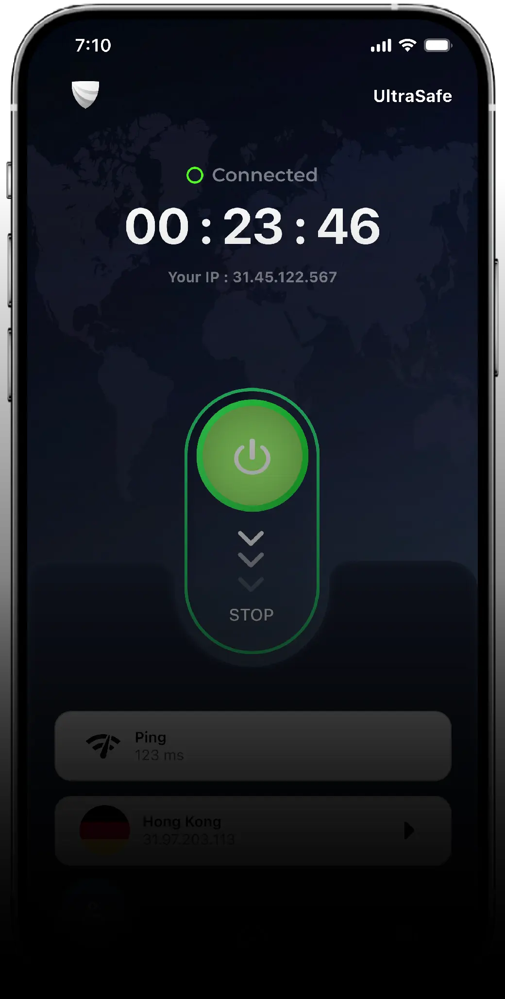 VPN App Center Screen