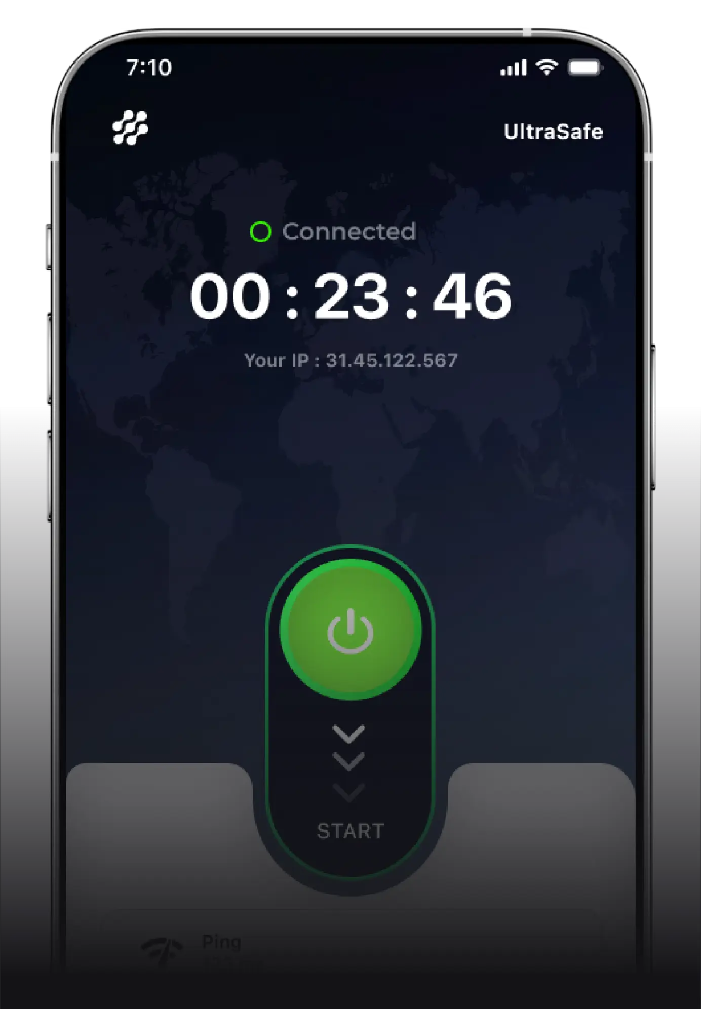Preview of NetLock VPN mobile app UI